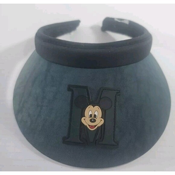 Vintage Disney World Mickey Mouse Visor Goofy's Hat Co Navy Blue - Picture 1 of 11